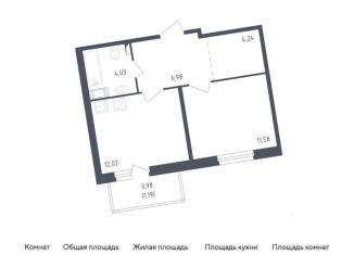 Продается 1-комнатная квартира, 40 м2, Санкт-Петербург, жилой комплекс Астрид, 10