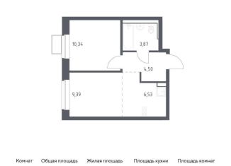 Продам однокомнатную квартиру, 34.6 м2, посёлок Жилино-1, жилой комплекс Егорово Парк, к3.1