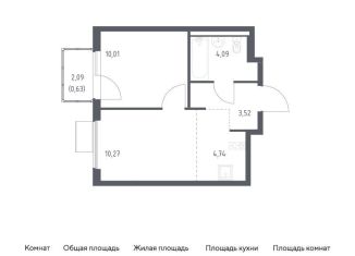 Продается 1-ком. квартира, 33.3 м2, Московская область, жилой комплекс Горки Парк, 8.1