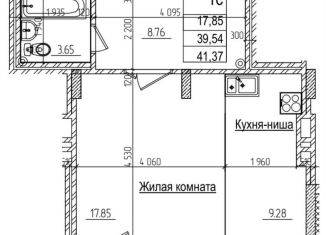 Продажа 1-комнатной квартиры, 39.5 м2, Новосибирск, улица Дуси Ковальчук, 242