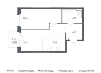 Однокомнатная квартира на продажу, 40.7 м2, Владивосток