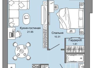 Продажа двухкомнатной квартиры, 44 м2, Кировская область, улица 4-й Пятилетки, 82