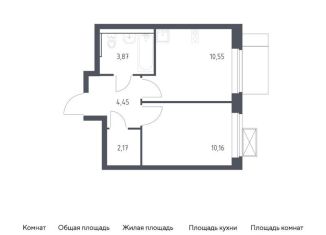 Продается 1-ком. квартира, 31.2 м2, Московская область