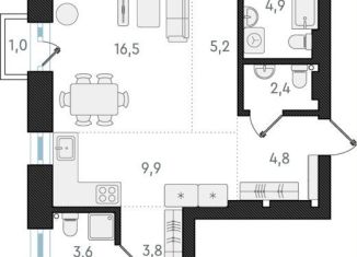 Продам 4-комнатную квартиру, 86.6 м2, Новосибирск, метро Красный проспект, Плановая улица, 60А