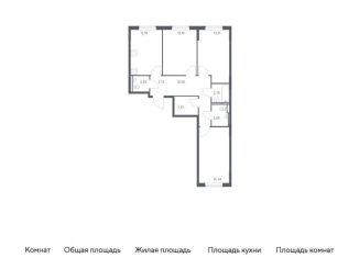 Продам 3-комнатную квартиру, 78 м2, Московская область