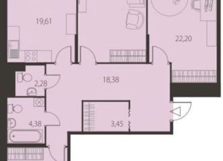 Продам 3-комнатную квартиру, 123 м2, Краснодар, Баварская улица, 8, микрорайон Немецкая Деревня