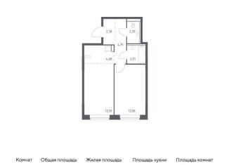 Продается 1-комнатная квартира, 45 м2, поселение Филимонковское, жилой комплекс Квартал Марьино, к4