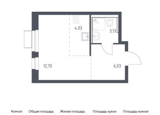 Продается квартира студия, 25.9 м2, Московская область, жилой комплекс Квартал Ивакино, к2