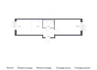 Продается однокомнатная квартира, 48.6 м2, Московская область