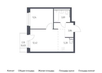 Продажа 1-комнатной квартиры, 35.3 м2, Химки, жилой комплекс Квартал Ивакино, к2