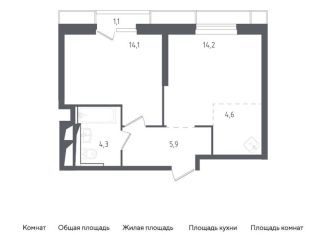 Продам однокомнатную квартиру, 45 м2, городской округ Красногорск, жилой комплекс Спутник, 20