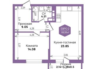 Продается однокомнатная квартира, 53.3 м2, Краснодар, Константиновская улица, 5лит6