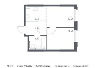 Продается двухкомнатная квартира, 35 м2, Москва, ЮАО, жилой комплекс Квартал Герцена, к2