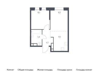 Продаю однокомнатную квартиру, 38.2 м2, Москва, район Печатники
