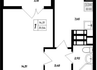 Продаю однокомнатную квартиру, 31.5 м2, Крым