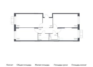 Продажа 3-комнатной квартиры, 80.4 м2, Московская область