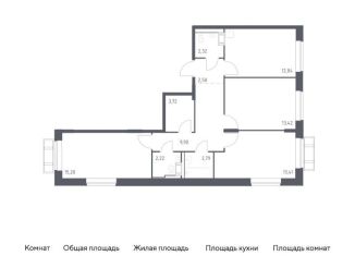 Продаю 3-комнатную квартиру, 78.4 м2, Московская область