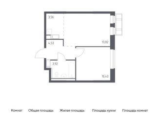 Продается 1-ком. квартира, 36.2 м2, село Лайково