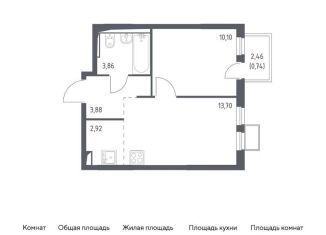 Продается 1-комнатная квартира, 35.2 м2, село Остафьево, жилой комплекс Остафьево, к14