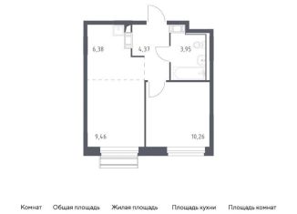Продается 1-ком. квартира, 34.4 м2, Московская область