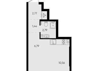 Продается 1-комнатная квартира, 24.4 м2, Иркутск