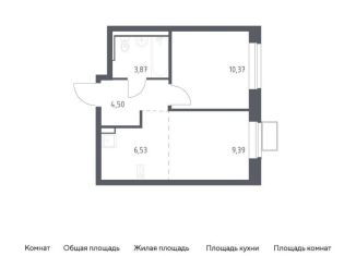Продам однокомнатную квартиру, 34.7 м2, посёлок Жилино-1, жилой комплекс Егорово Парк, к3.1