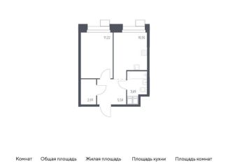 1-комнатная квартира на продажу, 34 м2, поселение Мосрентген, многофункциональный комплекс Тропарево Парк, к2.2