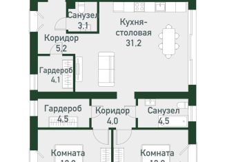 Продажа 2-комнатной квартиры, 82.4 м2, Челябинская область, Спортивная улица, 20