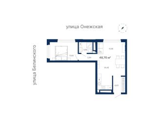 Продается 1-комнатная квартира, 49 м2, Екатеринбург, Шатурская улица, метро Ботаническая