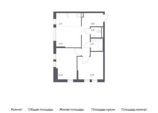 Продается 2-ком. квартира, 55 м2, Москва, жилой комплекс Остафьево, к20