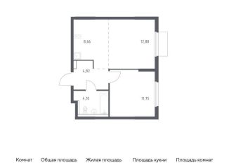 1-ком. квартира на продажу, 42.2 м2, Московская область, проспект Василия Мамрова, 6