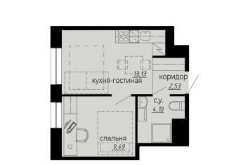 Продажа 1-комнатной квартиры, 29.3 м2, Санкт-Петербург, муниципальный округ Светлановское