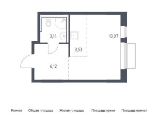 Квартира на продажу студия, 25.4 м2, Московская область, жилой комплекс Томилино Парк, к6.3