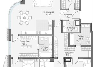 Продаю 3-комнатную квартиру, 161.5 м2, Москва