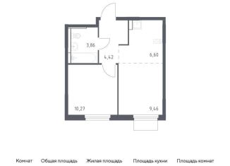 Однокомнатная квартира на продажу, 34.6 м2, Мытищи, ЖК Мытищи Парк, жилой комплекс Мытищи Парк, к5