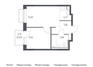Продажа однокомнатной квартиры, 32.9 м2, посёлок Мирный, жилой комплекс Томилино Парк, к6.3