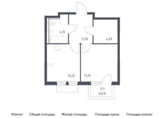 Продается однокомнатная квартира, 36.5 м2, Московская область, микрорайон Пригород Лесное, к18