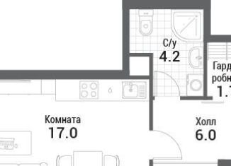 Продается квартира студия, 28.9 м2, Москва, метро Технопарк, жилой комплекс Нагатино Ай-Ленд, к1