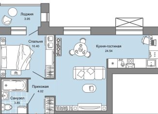 Продается 2-комнатная квартира, 45 м2, Кировская область, улица 4-й Пятилетки, 82