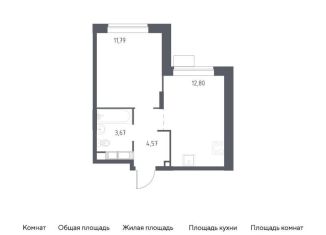 Продается однокомнатная квартира, 32.8 м2, Балашиха, жилой квартал Новоград Павлино, к34