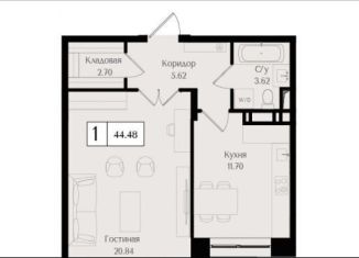 1-комнатная квартира на продажу, 44.5 м2, Москва, ВАО