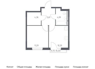 Продажа 1-ком. квартиры, 35.8 м2, Мытищи