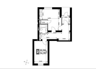 Продажа 2-комнатной квартиры, 54.4 м2, Апрелевка, ЖК Парк Апрель