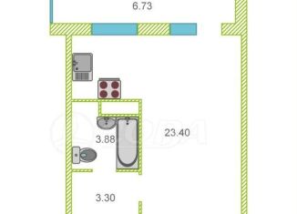 Продаю квартиру студию, 31 м2, деревня Патрушева, улица Александра Пушкина, 16