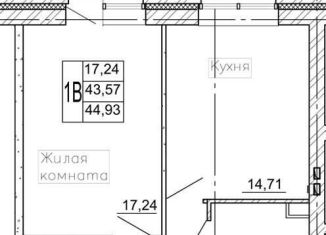 Однокомнатная квартира на продажу, 44.9 м2, Воронежская область