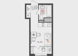 Продаю квартиру студию, 19.9 м2, Ульяновск
