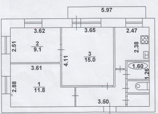 Продам 3-комнатную квартиру, 52.5 м2, Глазов, улица Будённого, 4