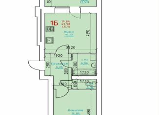 Продаю 1-ком. квартиру, 46.8 м2, рабочий посёлок Шексна, Исполкомовская улица
