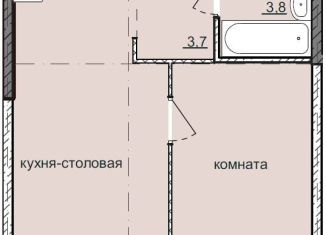 Продам 1-комнатную квартиру, 34.4 м2, Удмуртия, жилой комплекс Ежевика, 9