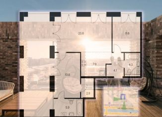 Продаю двухкомнатную квартиру, 83 м2, Санкт-Петербург, набережная Обводного канала, 169, муниципальный округ Измайловское